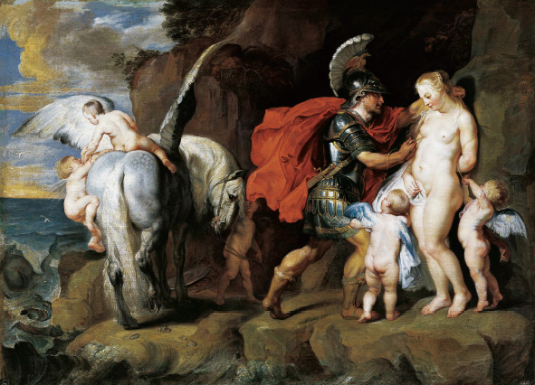 ペーテル・パウル・ルーベンスと⼯房《ペルセウスとアンドロメダ》1622年以降、油彩・キャンヴァス