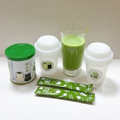 抹茶ラテも簡単に作れます！