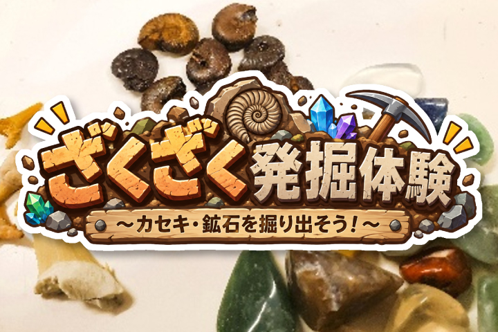 ざくざく発掘体験～カセキ・鉱石を掘り出そう！～ 