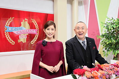 司会を務めた江口ともみさんと松村邦洋さん