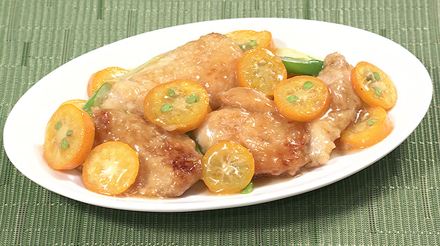 鶏肉と金柑のしあわせ煮