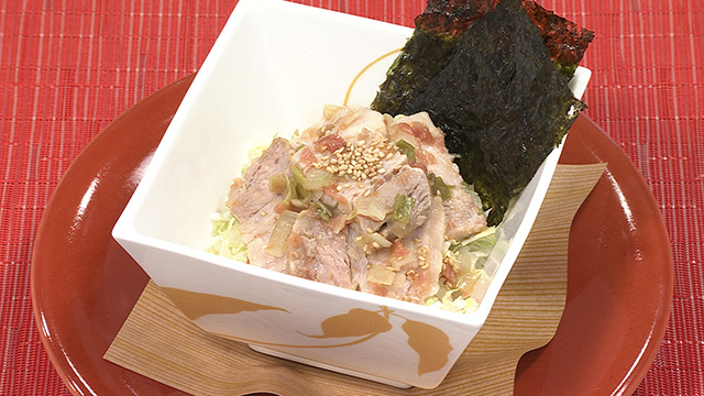 豚塩角煮丼