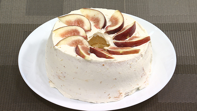 いちじくシフォンケーキ