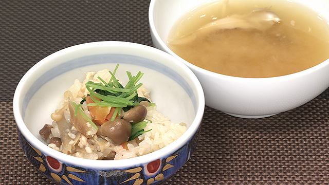 キノコ麹の炊き込みご飯