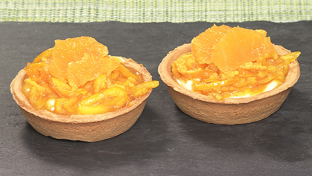 みかんのレアチーズタルト