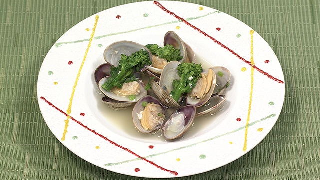 浅利の塩麴蒸し