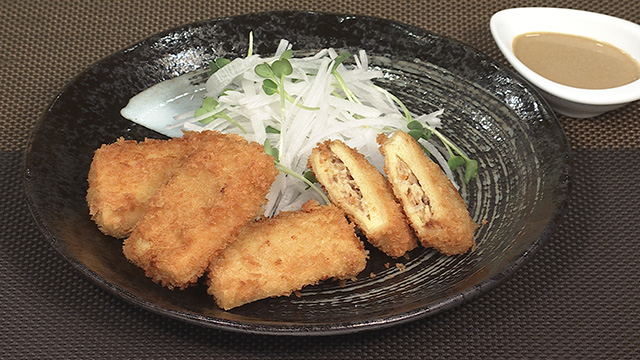 高野豆腐のはさみフライ
