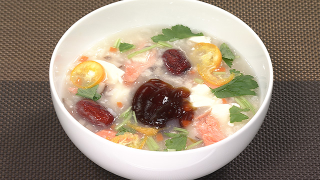 体と心にやさしいお粥