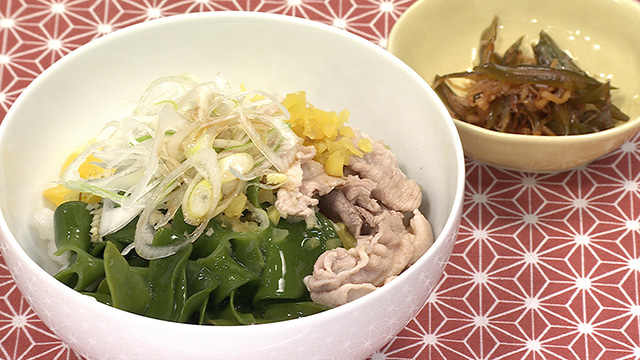 生めかぶご飯＆佃煮