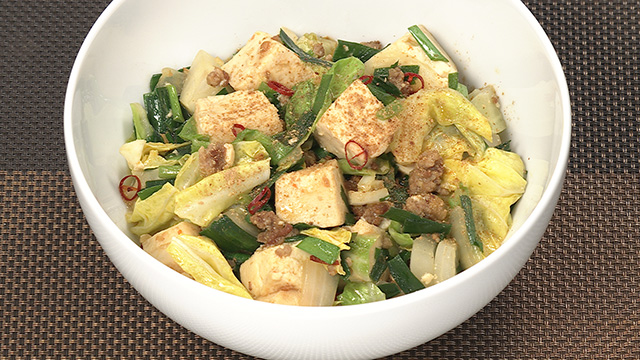 野菜多めの麻婆豆腐