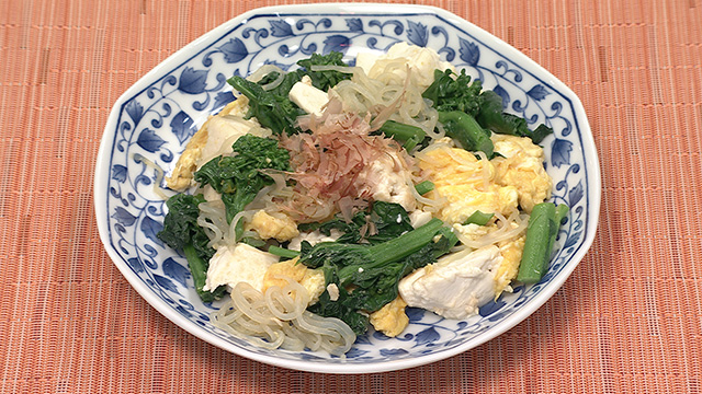 青菜と豆腐のチャンプルー