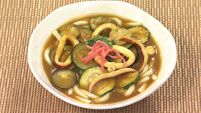 冷やしカレーうどん