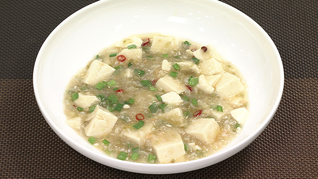 白の麻婆豆腐