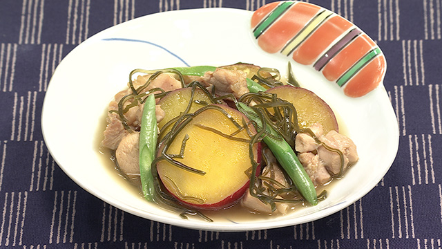 さつま芋と鶏の煮物