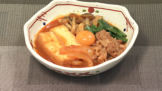 いつもと違う 甘辛肉豆腐