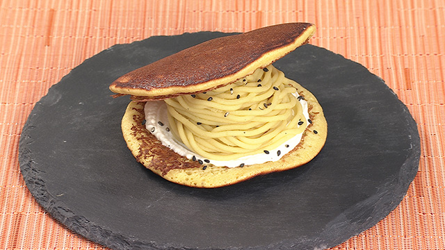 さつまいものモンブランどら焼き