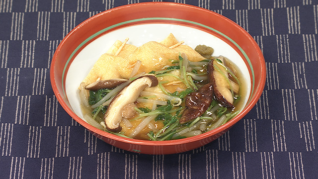 長芋お揚げのキノコあん