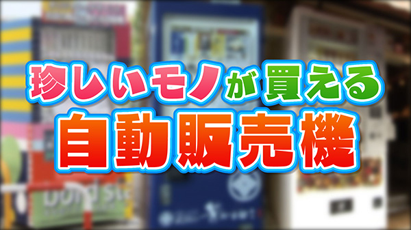 珍しいものが買える自動販売機！