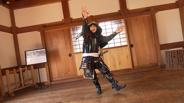 白石城本格甲冑着付体験
